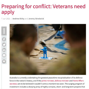 Preparing for conflict: Veterans need apply